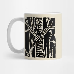 Cherry Tree and Widows - Woodcut Style Mug